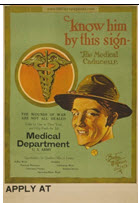 US WWI recruitment poster: Know Him by This Sign