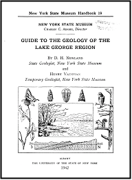 Title page of NYS Museum Handbook 19, Guide to the Geology of the Lake George Region, published in 1942.